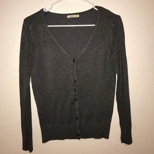 DARK GREY CARDIGAN